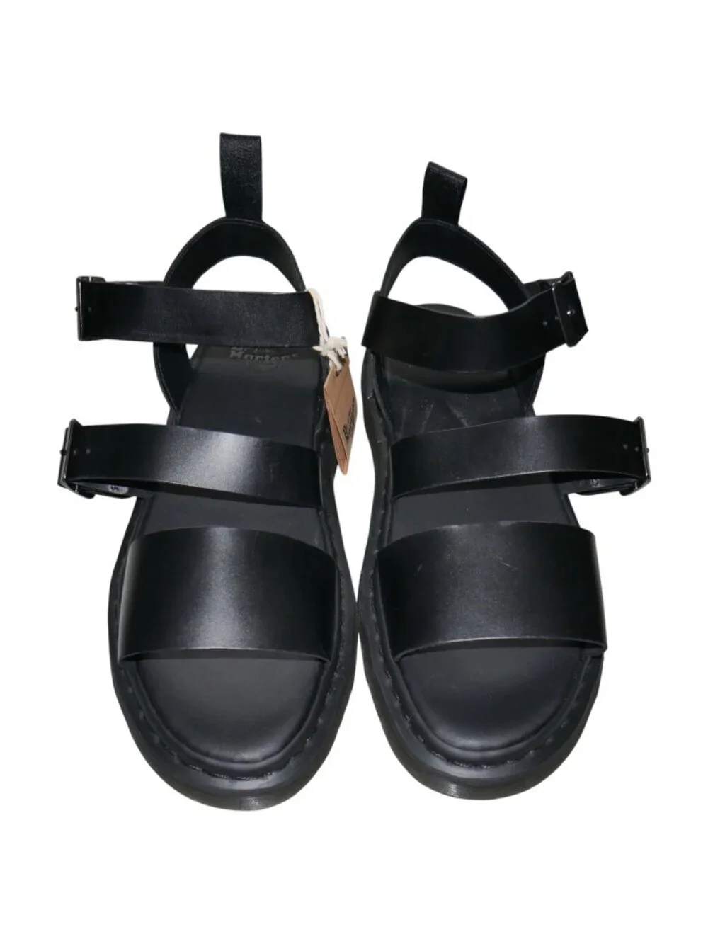 Dr. Martens Gryphon Mens Gladiator Sandals Size 13 Black Leather Strappy Riveted